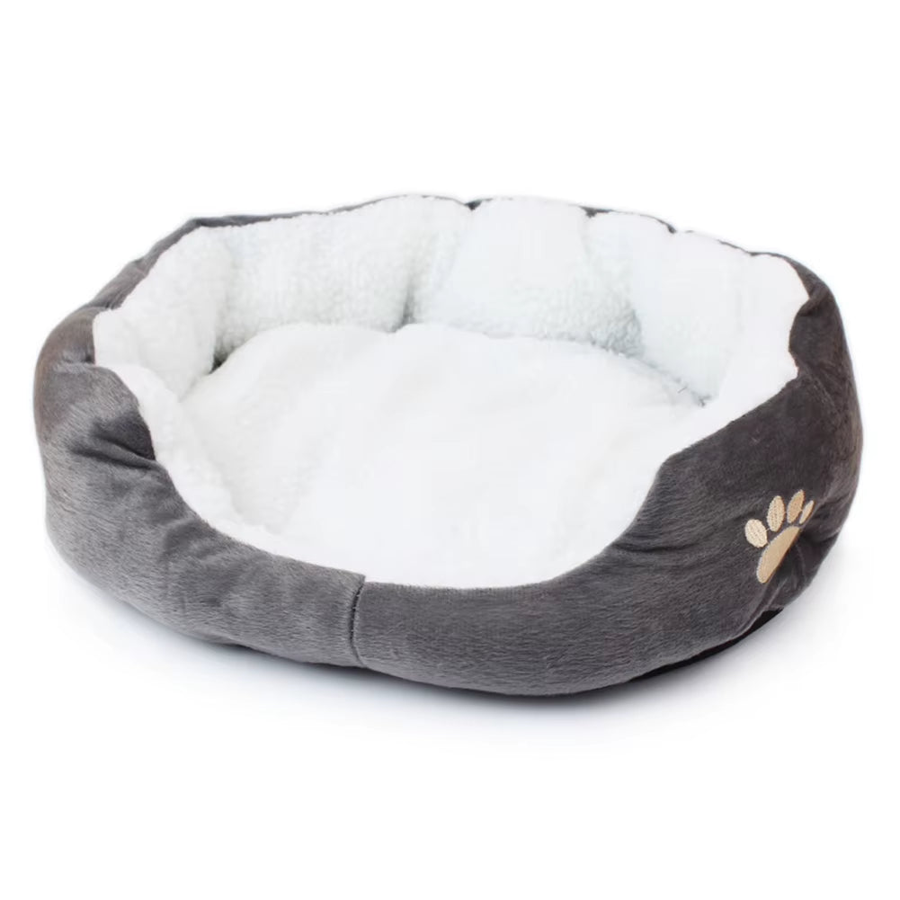 Cozy & Comfy 45x35cm Dog Bed – Thickened PP Cotton Pet Cave Sofa for Small Puppies and Kittens