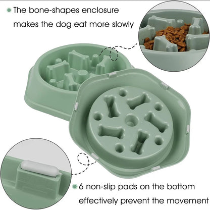 Anti-Choking Slow Feeder Dog Bowl