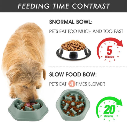 Anti-Choking Slow Feeder Dog Bowl