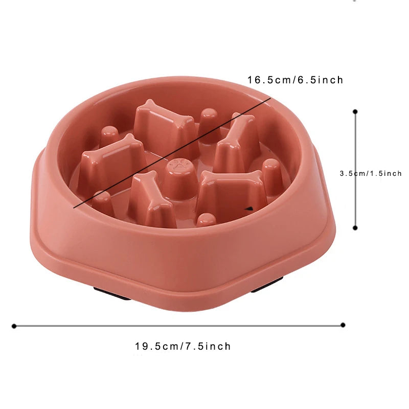 Anti-Choking Slow Feeder Dog Bowl