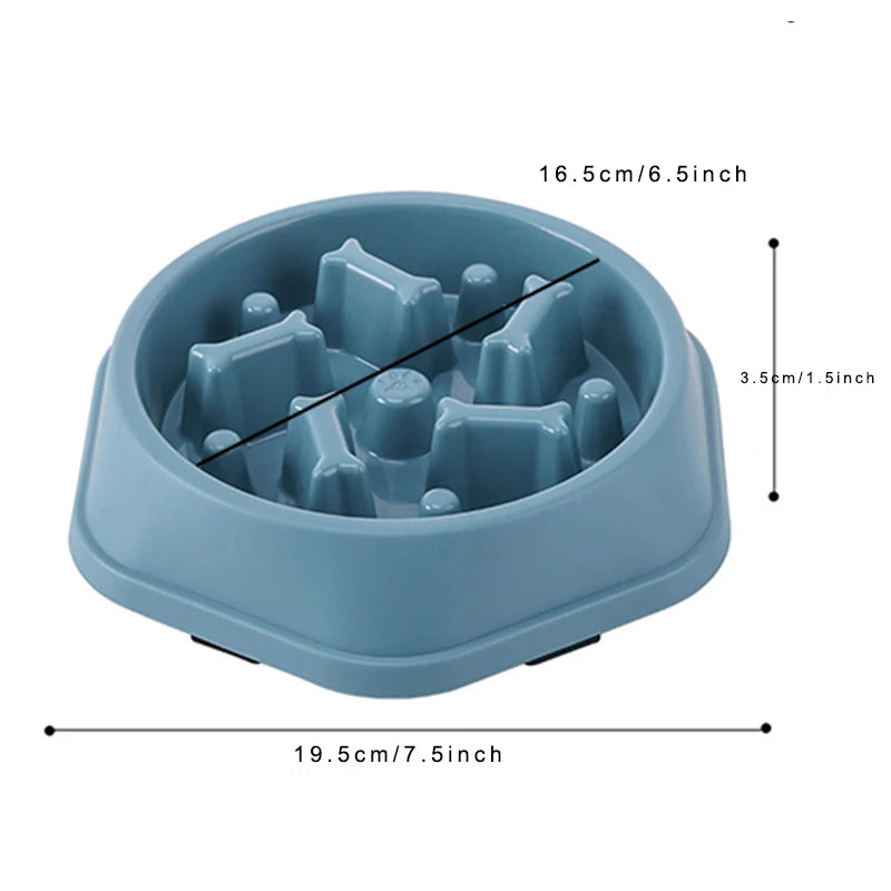 Anti-Choking Slow Feeder Dog Bowl